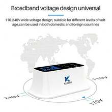 Keptfit Cargador USB Múltiple con 8 Puertos Blanco - blanco - Ver 4