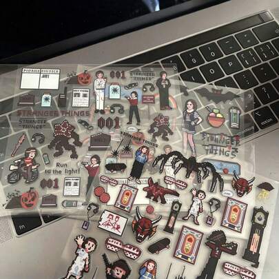 1 pieza Noticias inusuales, , Pegatina creativa, Funda de teléfono DIY, Pixel Art, Mosaico, Gooka, Estilo aleatorio, Regalo de Año Nuevo, Regalo del Día de San Valentín, Regalo de Pascua