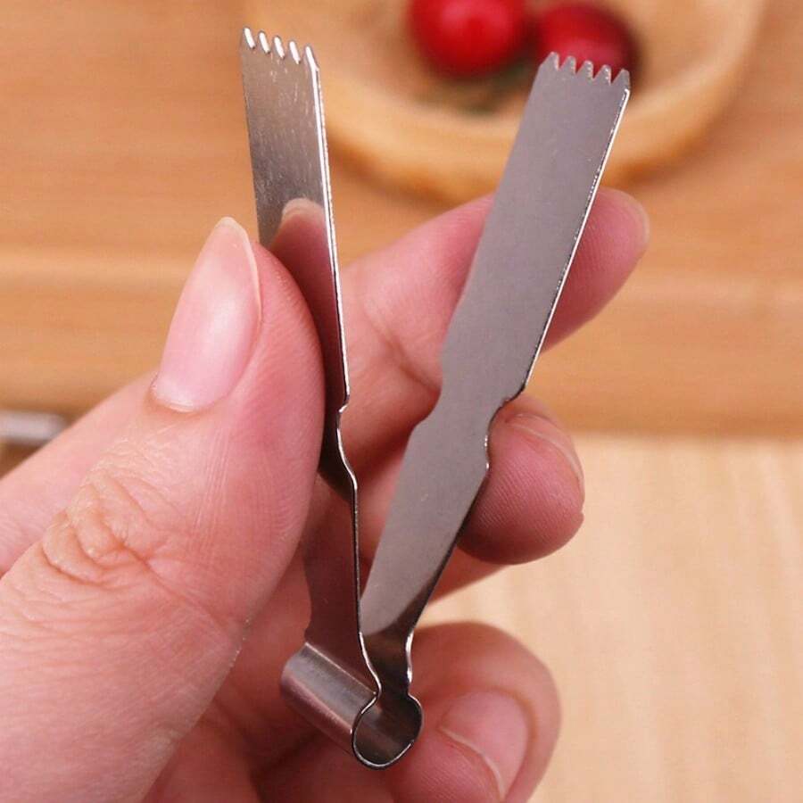Bộ 1/3 kẹp tạo hình bột bằng thép không gỉ cao cấp, dụng cụ tạo hình bột đa năng phù hợp để làm bánh mì, bánh bao và bánh quy, bền và dễ vệ sinh, dụng cụ nhà bếp thiết yếu. - Bạc - Xem 1