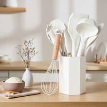 Non-Stick Silicone Cooking Utensils With Stainless Steel Handle - Nhiều màu - Xem 3