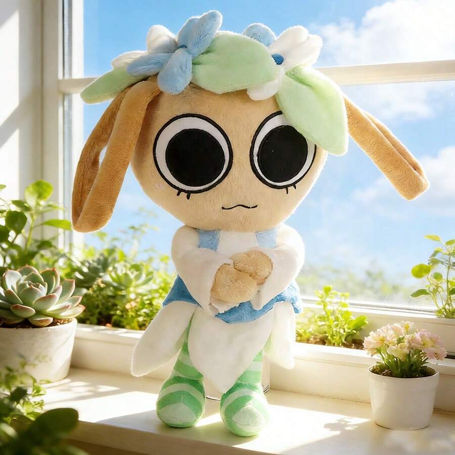 2026 New Dandy's World Designer Collaboration Plush Doll - Artistic Collection Level Doll Set, Christmas Party Decoration/Thanksgiving Warm Gift, High Quality Suede Material With Abstract Design,  Youth Social Sharing Item - 青檸色 - 查看 1