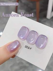 MISS SHAKA 10毫升春夏超闪亮水晶粉蓝色猫眼指甲油，极光系列紫色、银色、透明蓝色猫眼指甲油，猫眼凝胶，美白，四季皆宜的热门美甲沙龙DIY美甲用品 - 彩色 - 查看 19