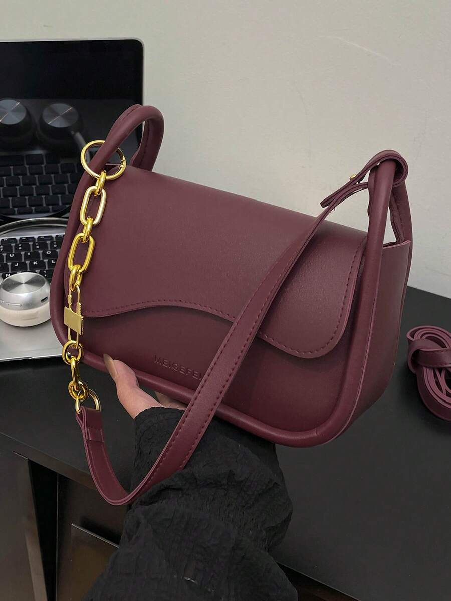 2026 Fashionable Versatile Shoulder & Crossbody Bag For Women - Burgundy - View 1