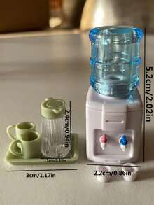 1 pezzo 1:12 Distributore d'acqua in miniatura per casa delle bambole, modello di scena di micro cibo, modello micro realistico DIY, set di bollitore d'acqua in miniatura realistico, distributore d'acqua in miniatura da tavolo, modello di micro cibo in miniatura per cucina, accessori per casa delle bambole distributore d'acqua in miniatura realistico, giocattolo di finzione distributore d'acqua in miniatura, accessorio per fotografia micro paesaggio - Multicolore - Visualizzare 12