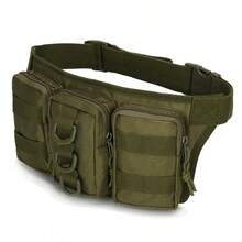 Tactical Waist Pack, Outdoor Military Camping Hiking Water Bottle Waist Bag - Multicolor - View 16