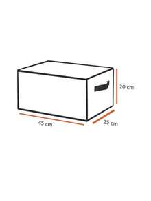 45x25x20 Cm Minimalist Design Large Capacity Closet Organizer Box - Black - View 3