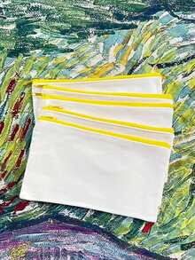 5/10/20/50 piezas Bolsas de lona en blanco para pintura DIY, impresión digital, manualidades. Adecuado para volver a la escuela, fiestas, decoración de eventos de spa, bolsas de regalo reutilizables, bolsas de cosméticos portátiles, juegos de maquillaje de viaje. Juegos de regalo expresivos para dibujar, almacenar bocadillos y regalos, bolsos y carteras lindos. - Beis - Ver 30