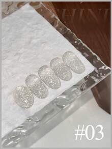 12毫升/1瓶 炫彩钻石指甲油 夏季美甲 2026 新款 美白冰透明裸色蓝粉色绿色凝胶指甲油 美甲用品 流行超闪反光亮片钻石凝胶指甲油 红色指甲 紫色指甲 适用于手指甲和脚趾甲 美甲沙龙使用 - 彩色 - 查看 8