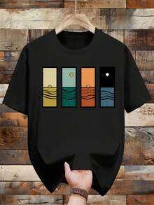 Men Outdoor Tees & Tanks - Black - View 7