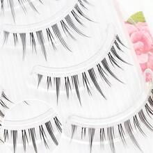 5 Pairs Whole Strip False Eyelashes, Natural Cute Demon Style Eyelashes, Realistic Cartoon Transparent Eyelashes, Suitable For Various Festivals And Parties - Multicolor - View 9