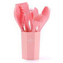 Non-Stick Silicone Cooking Utensils With Stainless Steel Handle - Nhiều màu - Xem 13