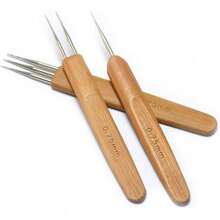 3 Pieces Dreadlock Hook Dreadlock Crochet Needle For Dreadlocks 0.5mm, Durable Dreadlock Crochet Hooks For Hair With Interlocking Tool, Excellent For Maintaining Real Dread Loc - View 6