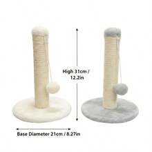 Durable Cat Scratching Post, Vertical Cat Scratch Pad & Climbing Tower, Pet Supplies For Cats - Multicolor - View 3