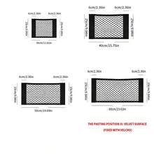 Car Back Rear Trunk Bag Organizer Mesh Net Auto Seat Back Storage Bag Pocket Universal Car Stowing Tidying Elastic String Net - A - View 3