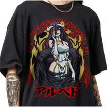 Overlord-Albedo Anime-Inspired T-Shirt, Black, Gift - màu đen - Xem 2