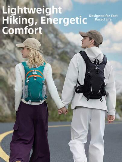 新款户外运动徒步旅行背包，大容量，时尚，防水，轻便，通勤包，男女骑行背包