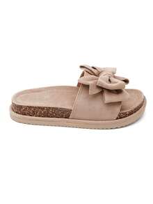 Mules à Nœud Oversize And Semelle Anatomique Liège - Beige - View 3