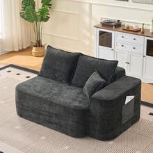 Sofas & Couches - Black + Chenille + 2 Seat + Foam-2 - View 9