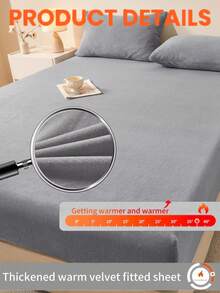 Bộ ga trải giường nhung pha lê 3 món (1 ga trải giường + 2 vỏ gối), chất liệu nhung mềm mại, ấm áp, màu trơn, phù hợp cho giường đơn/giường đôi, thân thiện với da và thoải mái, dùng được cả bốn mùa, thích hợp cho ký túc xá, có thể giặt máy, phù hợp cho phòng ngủ và phòng khách. - Xám - Xem 7