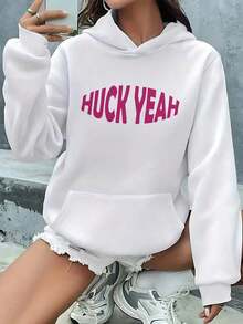 S0805S161 Women's Fashion Sweatshirt, Casual Style, Printed Design, Suitable For Work, Shopping, Home Exercise, Standard Size B8 - White - View 12