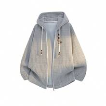 ジップ パーカー メンズ 秋服 春服 おしゃれ シンプル オシャレ カジュアル 長袖 人気 快適 スポーツ ユニセックス 柔らかい肌触りトップス 厚手 满天の星 - 白灰色 - チェックする 1