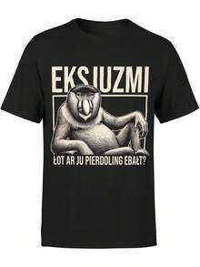 Men Outdoor Tees & Tanks - Black - View 1