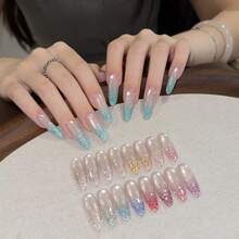 12毫升/1瓶 炫彩钻石指甲油 夏季美甲 2026 新款 美白冰透明裸色蓝粉色绿色凝胶指甲油 美甲用品 流行超闪反光亮片钻石凝胶指甲油 红色指甲 紫色指甲 适用于手指甲和脚趾甲 美甲沙龙使用 - 彩色 - 查看 5