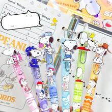 SNOOPY 1支史努比中性色圆珠笔，非常适合返校季、学习用品、课堂奖励、节日和家庭聚会礼物（随机发送6款中的1款） - 按動筆 - 查看 2