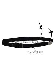 1Pc Professional Running Number Cloth Fixed Belt Elastic Close Fitting Running Sports Marathon Number Plate Belt Competition Number Plate Belt Multi Functional Competition Number Cloth Fixed Belt - Multicolor - View 3