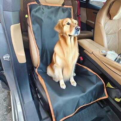420D牛津布加厚加大汽车座椅垫，牛津布汽车座椅保护垫，安全垫，高档前排汽车座椅套，适用于SUV、卡车和轿车，前排座椅专用防污座椅套