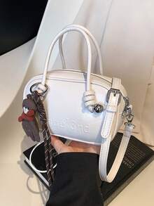 Fashionable Minimalist Handbag, Shoulder Bag, Crossbody Bag, Pillow Bag, New Design For Women - White - View 5