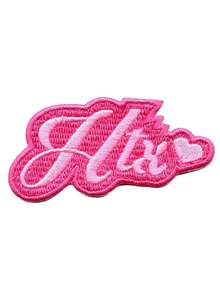 1 pieza Parche con corazón rosa HTX Orgullo de Houstonian Texas bordado para planchar - Multicolor - Ver 1