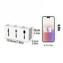 1pc Multifunctional Kitchen Organizer - Compact Plastic Cutlery Holder, Suitable For Spoons, Knives And Forks | Ideal Choice For Home And Restaurant Use - Multicolor - View 11