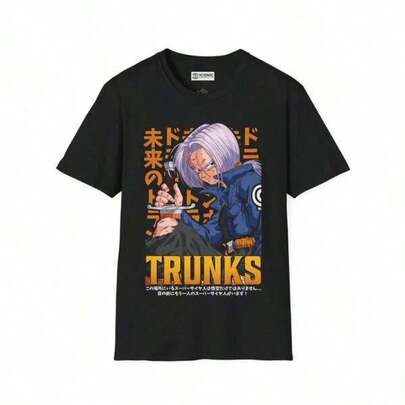 2026 Men's T-Shirt, Trunks Dragon Balls T-Shirt Printify, Short-Sleeved, One-Sided Printed T-Shirt, Pullover Style, Retro Hip-Hop Style, Street Style, Machine Washable, 180g Heavyweight Cotton, Spring-Summer Top, Relaxed Fit, Effortless Styling, Show Off Your Unique Style, Sizes 2-10 Years, S-XXXL, Boys' Clothing, Valentine's Day Clothing For Boys, Clothing For Young Boys, Girls' Tops, Girls' Clothing, Children's Clothing For Girls, Clothing For Young Girls, Matching Family Outfits, Unisex Graphic T-Shirt For Back To School & St. Patrick's Day Gift For Boys And Girls, Family Couple Outfit For Game Day, Perfect Gift For St. Patrick's Day And Women's Day, Mother's Day, Father's Day, For Men And Women.