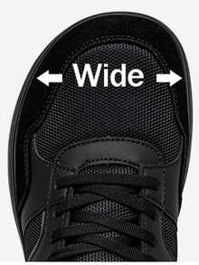 HOBIBEAR 男女通用宽楦赤足鞋,时尚舒适轻便休闲运动鞋,柔软橡胶鞋底,宽松版型,户外徒步运动鞋 - 黑色 - 查看 3