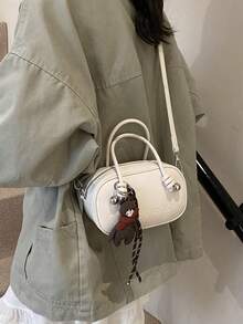 Fashionable Minimalist Handbag, Shoulder Bag, Crossbody Bag, Pillow Bag, New Design For Women - White - View 2