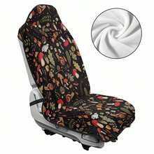 Retro Cottagecore Mushroom Snail Ferns Car Seat Covers Front Seats, Car Seat Protector Universal Fit Most Truck SUV Van Auto Interior Decor Boho Car Accessories For Women - 樣式 1 - 查看 5