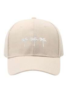 1顶新款女士刺绣棕榈树水洗棒球帽，可调节户外休闲帽，适合户外旅行和防晒 - 棒球帽 - 查看 17