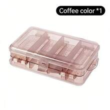 1 hộp đựng trang sức nhiều tầng dung tích lớn, hộp đựng trang sức di động với nhiều ngăn để đựng bông tai, dây chuyền, vòng tay, nhẫn, hộp trang sức chống bụi có vách ngăn, phù hợp cho phụ nữ. - Nhiều màu - Xem 9