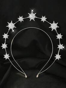 1件波西米亚太阳女神皇冠，星月发箍，波西米亚风发饰，礼物，旅行，女士，节日礼物，馈赠佳品，家居美发饰品 - 彩色 - 查看 10