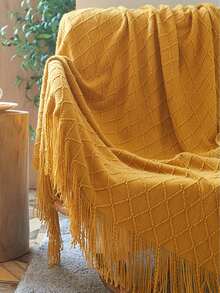 Diamond-shaped Scarf Yellow