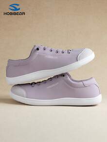 HOBIBEAR Barefoot Minimalist Shoes Women Men | Zero Drop | Wide Width Canvas Slip-On Shoes - Mauve Purple - View 5