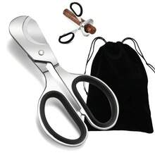 Premium Double Blade Cigar Cutter Sharp Stainless Steel Cigar Scissors For Travel - Stainless Steel  Cutter - View 1