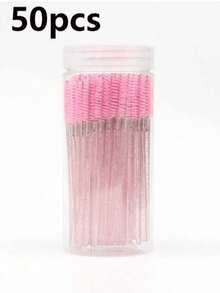100pcs/Pack Disposable Mascara Wands, Spiral Brushes And Lash Brushes, Suitable For Eyebrow/Eyelash Extensions (Pink) - Multicolor - View 12