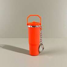 1/2/5/8 piezas Nuevo estilo llavero de vaso de hielo, soporte de lápiz labial, colgante de mochila, regalo para familia, amigos y regalos de fiesta festiva - Multicolor - Ver 5