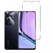 For Note 60 Phone Case Shockproof For Note 60X Tempered Glass Film + Protective Film+Lens Film - Black - View 4