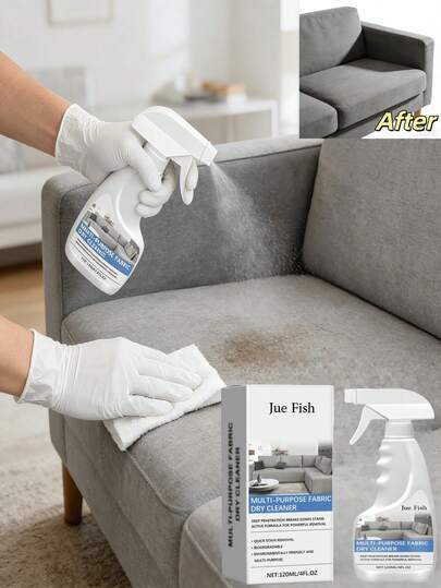JAYSUING 布艺沙发海绵清洁剂（升级版） - 适用于天鹅绒沙发、地毯、布艺家具、软垫家具、窗帘、床垫。有效去除污渍，深度清洁。节日和朋友馈赠佳品。