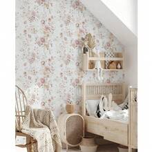 1卷时尚甜美植物花卉壁纸，精致室内装饰膜，适用于房间橱柜等墙面装饰翻新，易于安装，手工工艺壁纸 - C - 查看 4