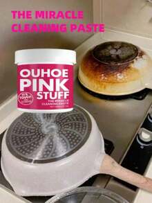 100g Cookware Descaling Paste, Kitchen Rust Remover & Degreaser, Stainless Steel Pot & Pan Cleaning Paste, Effectively Removes Rust & Stains Without Damaging Metals, Great Gift For Family & Friends (Random Packaging) - Liquid - View 3