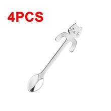Stainless Steel Cat Themed Coffee And Dessert Spoons - , Dishwasher , Suitable For Home, Kitchen, Restaurant, Party, Wedding - View 12